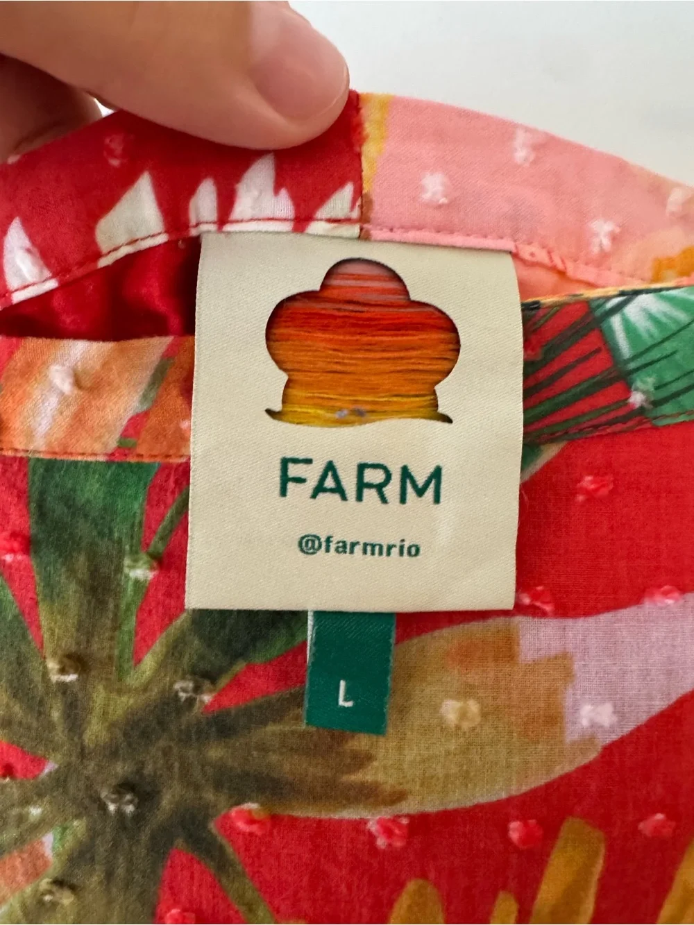 Farm Rio Nadya Wrap Midi Skirt Red Macaw Size Large - Picture 5 of 11